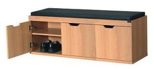 Shoe storage bench