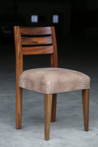 Coastal-Inspired Wooden Dining Chair: