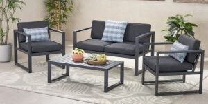 Outdoor Metal Conversation Set