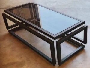 Geometric Metal Coffee Table