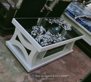 Geometric Metal Coffee Table