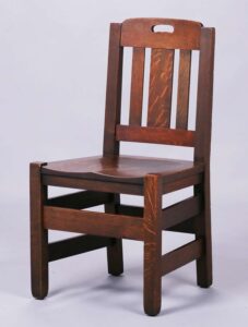 Industrial-Style Wooden Dining Chair: