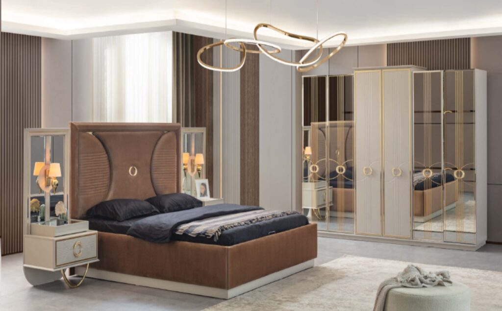 Contemporary Platform Bed Set