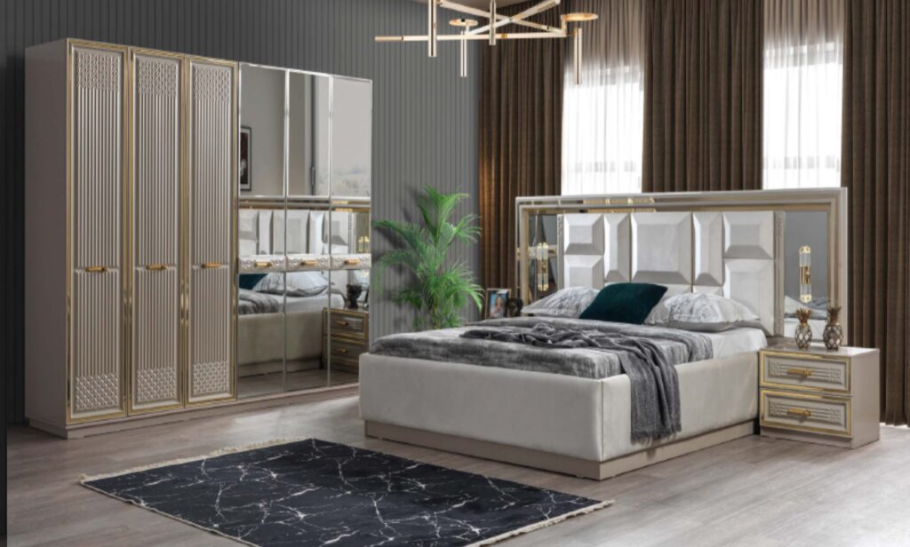 Contemporary Platform Bed Set