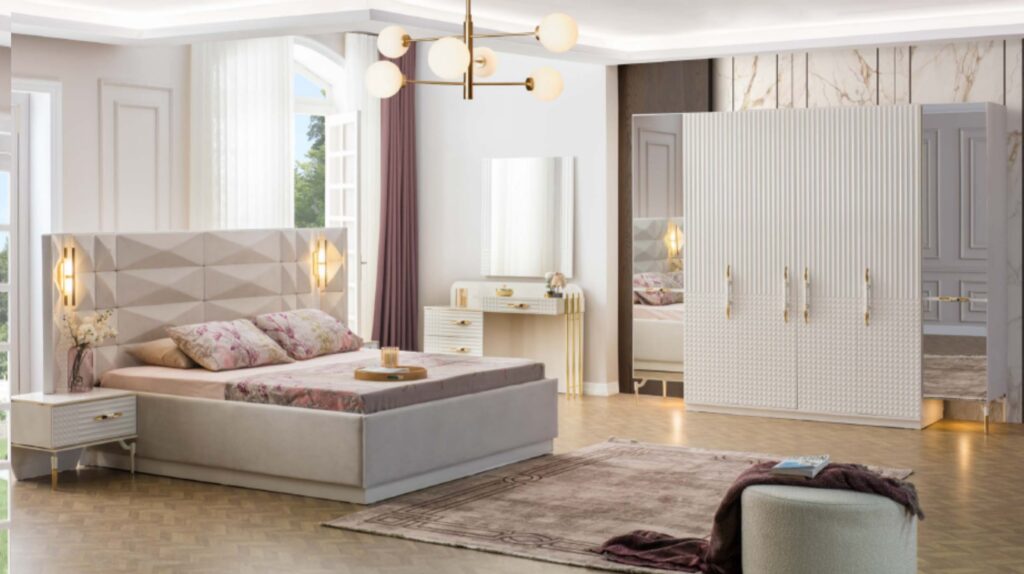 Contemporary Platform Bed Set