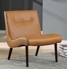 Leather Slipper Chair
