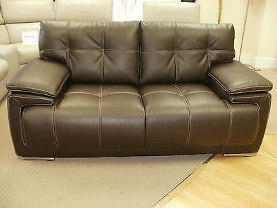 Classic Comfort Leather Sofa Set