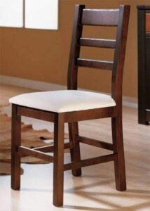 Coastal-Inspired Wooden Dining Chair: