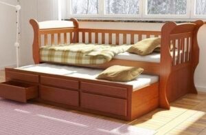 Bohemian Style Rattan Daybed with Canopy