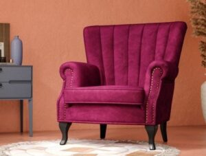Retro Revival Velvet Armchair