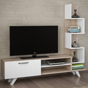 Mid-Century Modern TV Stand with Tapered Legs