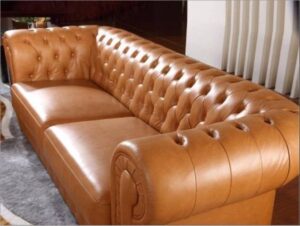 Classic Comfort Leather Sofa Set