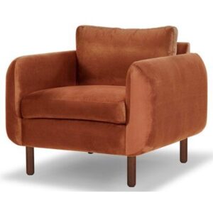 Retro Revival Velvet Armchair