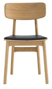 Coastal-Inspired Wooden Dining Chair: