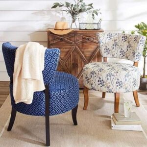 Floral Print Slipper Chair