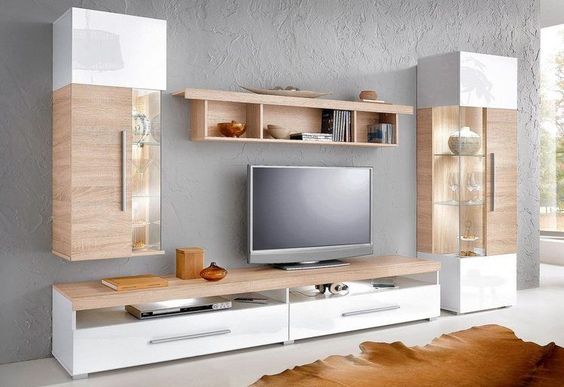 Modern TV Console with Built-In Storage