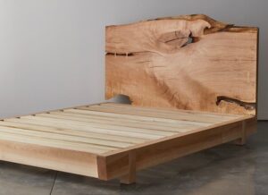 Live-Edge Wood Bed