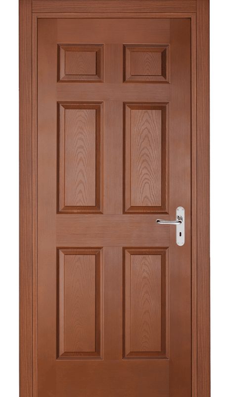 Classic Paneled Wooden Door