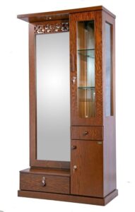 Freestanding Jewelry Armoire with Built-in Mirror