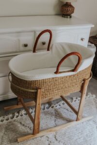 Handmade Wicker Baby Moses Basket