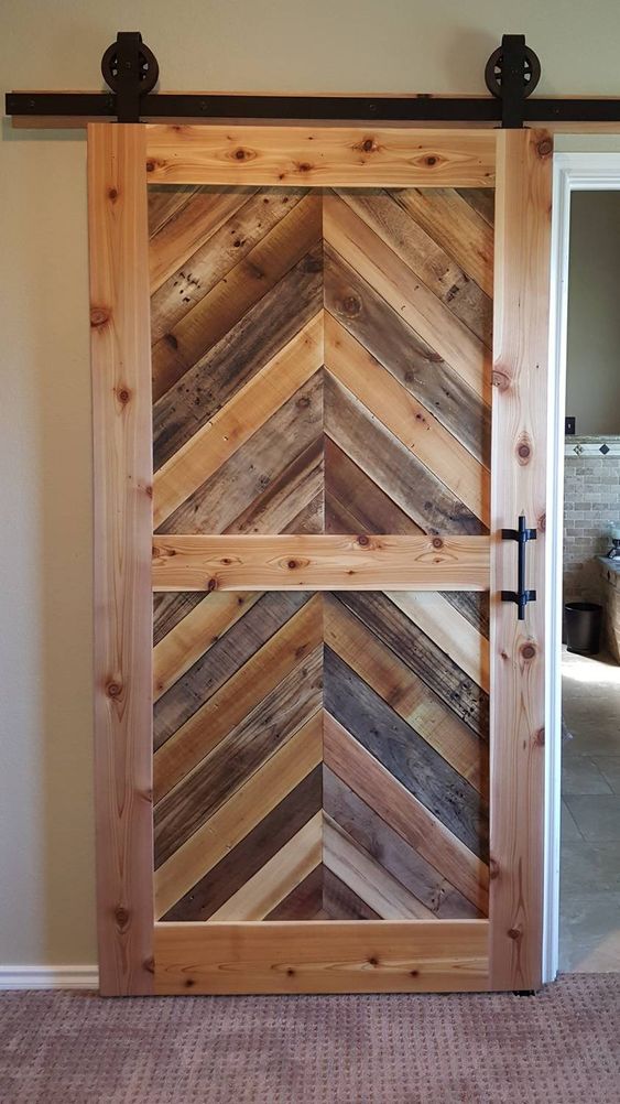 Rustic Barn-Style Sliding Door