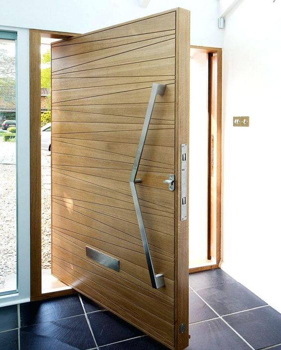 Modern Pivot Wooden Door