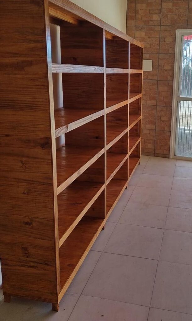 Vintage Wooden Crate Shop Display Shelves