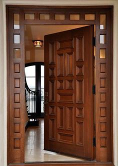 Craftsman-Style Solid Wood Front Door