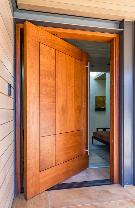 Modern Pivot Wooden Door