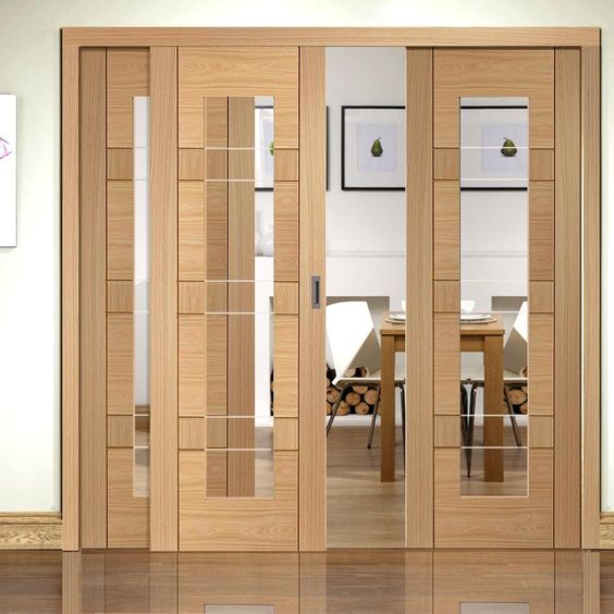 Wooden sliding doors
