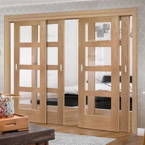 Wooden sliding doors