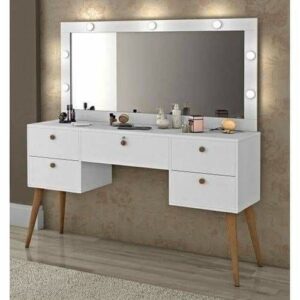 Rectangular Dressing Mirror with Integrated LED Touch Screen