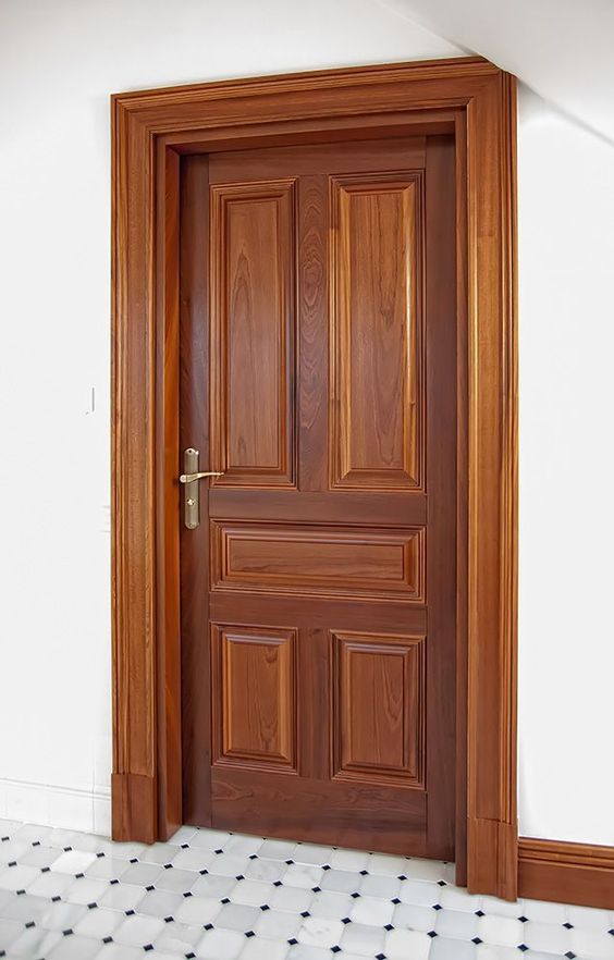 Classic Paneled Wooden Door