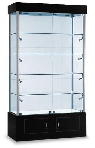 Glass Merchandise Display Tower