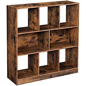 Rustic Wooden Wall-Mounted Display Shelf