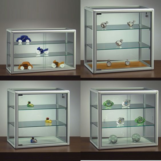 Curved Glass Display Showcase