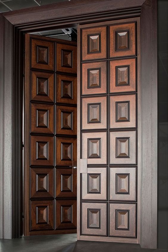 Craftsman-Style Solid Wood Front Door