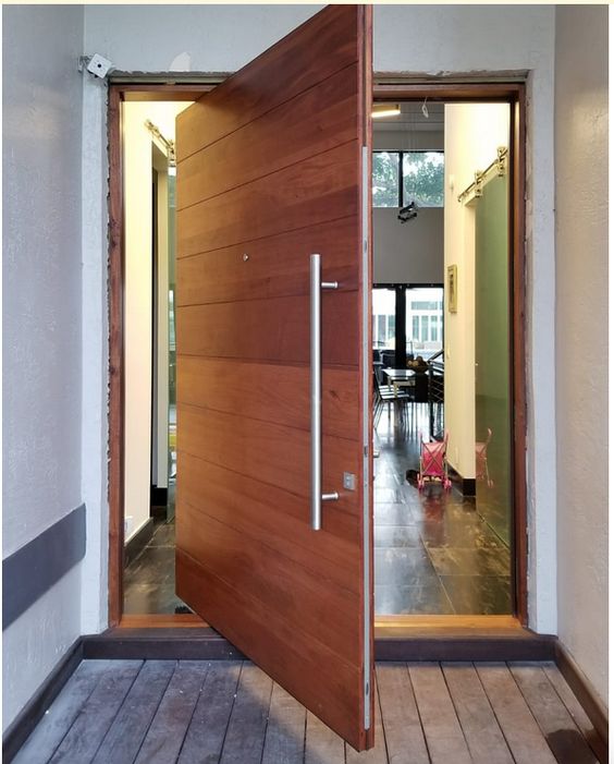Modern Pivot Wooden Door