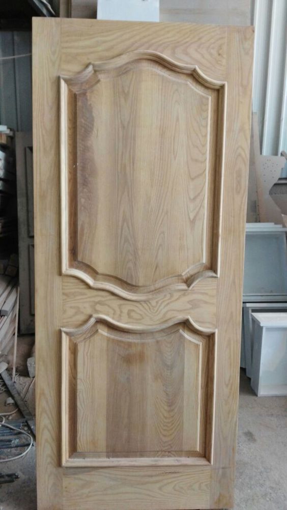 Custom Carved Wooden Door with Personalized Details