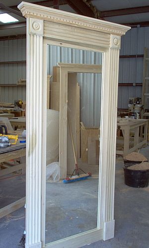Arched Wooden Door Frame for Architectural Interest