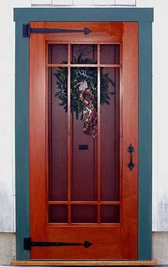 Farmhouse-Style Wooden Screen Door