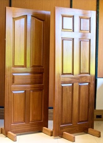 Modern Solid Wood Entry Door