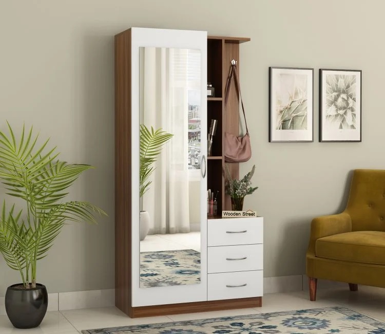 Floor-Length Cheval Dressing Mirror with Tilting Mechanism