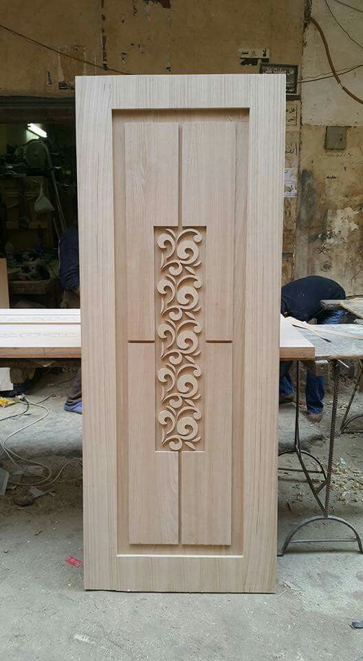 Custom Carved Wooden Door with Personalized Details