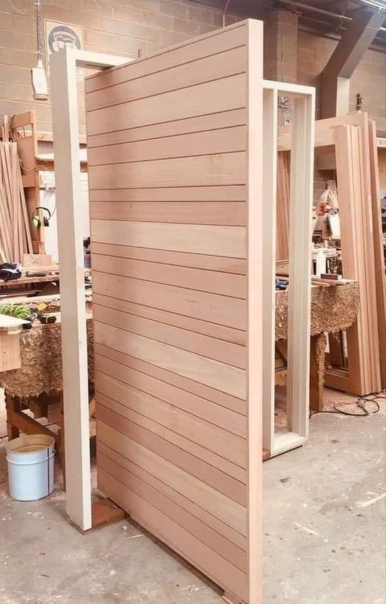 Modern Pivot Wooden Door