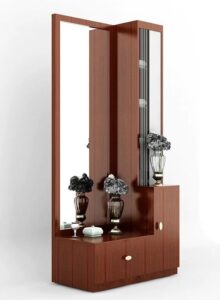 Floor-Length Cheval Dressing Mirror with Tilting Mechanism