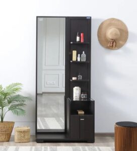 Floor-Length Cheval Dressing Mirror with Tilting Mechanism