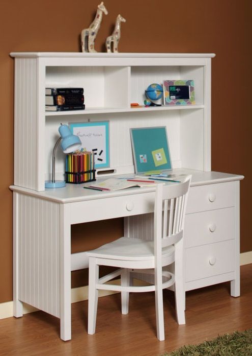 Compact Reading Table with Shelves