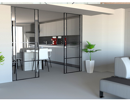 Aluminum office partition