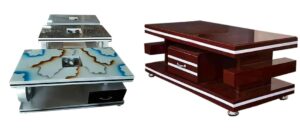 Marble Top Wooden Center Table